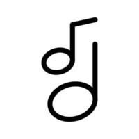 Musical Hinweis Symbol Vektor Symbol Design Illustration