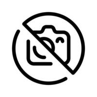 Nein Kamera Symbol Vektor Symbol Design Illustration