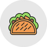 Rindfleisch Tacos Vektor Symbol Design