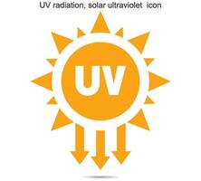 UV-Strahlung, Solar-Ultraviolett-Symbol vektor