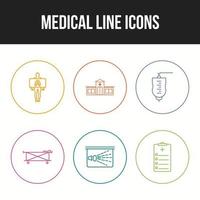medicinska ikoner packar för personligt och kommersiellt bruk. vektor
