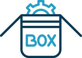 Box-Vektor-Icon-Design vektor