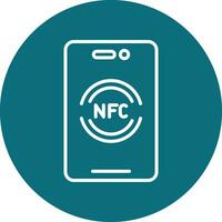 nfc vektor ikon