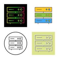 einzigartiges Servernetzwerk-Vektorsymbol vektor