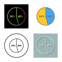 Vektorsymbol für Kandidatenstatistiken vektor