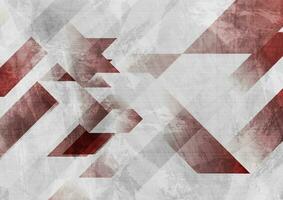 rot und grau Grunge Streifen abstrakt geometrisch Hintergrund vektor
