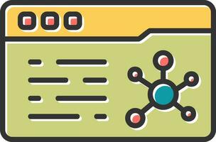 Vektorsymbol für die Datenanalyse vektor