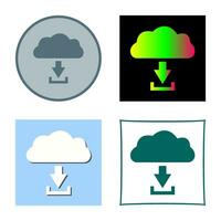 Einzigartiger Download vom Cloud-Vektorsymbol vektor