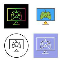 Einzigartiges Vektorsymbol für Online-Spiele vektor