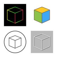 kubisk design vektor ikon