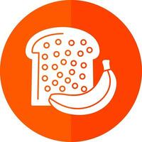 Bananenbrot-Vektor-Icon-Design vektor