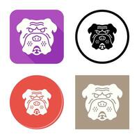 Bulldogge-Vektor-Symbol vektor