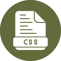 css-Dateivektorsymbol vektor