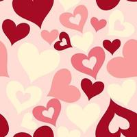 Valentinstag nahtlose Herzen Muster vektor