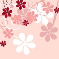 romantisk blomma bakgrund vektor illustration