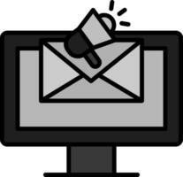 E-Mail-Marketing-Vektorsymbol vektor