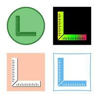 quadratisches Lineal-Vektorsymbol vektor