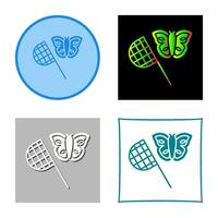 Schmetterlingsfänger-Vektorsymbol vektor