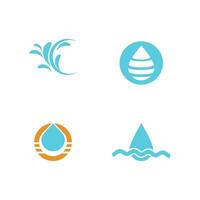 Wassertropfen Illustration Logo Vektordesign vektor