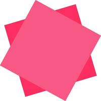 abstrakt geometrisch Rosa Overlay Platz Hintergrund vektor