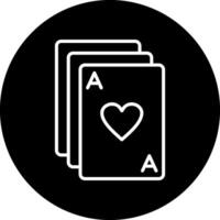 Vektorsymbol für Pokerkarten vektor