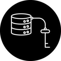 Schlüssel Wert Datenbank Vektor Symbol