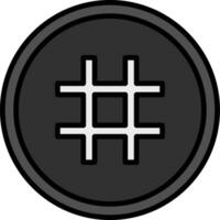 Hashtag-Vektorsymbol vektor