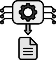 Maschine generiert Daten Vektor Symbol