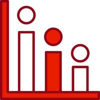 histogram vektor ikon