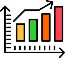 Statistik-Vektorsymbol vektor