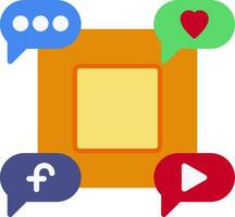 Vektorsymbol für soziale Medien vektor