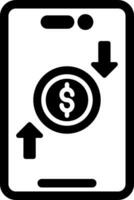 online Geld Transfer Vektor Symbol