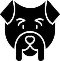 Bulldogge-Vektor-Symbol vektor