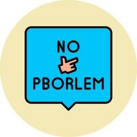 Nein Problem Vektor Symbol