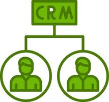 CRM-Vektorsymbol vektor