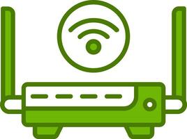 WLAN-Router-Vektorsymbol vektor