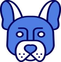 franska bulldogg vektor ikon