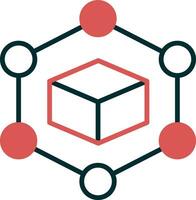 Blockchain-Vektorsymbol vektor