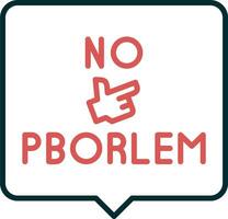 Nein Problem Vektor Symbol