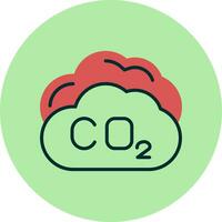 Kohlendioxid-Vektorsymbol vektor
