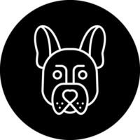 franska bulldogg vektor ikon