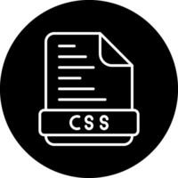 css-Dateivektorsymbol vektor