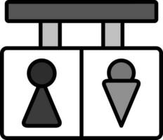 Vektorsymbol für Toilettenzeichen vektor