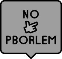 Nein Problem Vektor Symbol