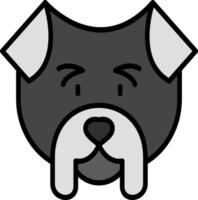 Bulldogge-Vektor-Symbol vektor