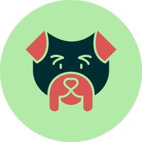 Bulldogge-Vektor-Symbol vektor