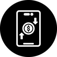 online Geld Transfer Vektor Symbol