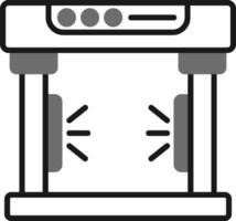 metall detektor vektor ikon