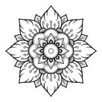 Mandala-Muster-Design mit Hand gezeichnet vektor