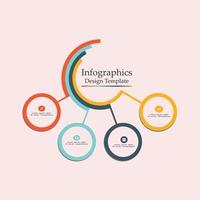 Visualisierung von Geschäftsdaten. Prozessdiagramm. abstrakte Elemente des Graphen vektor